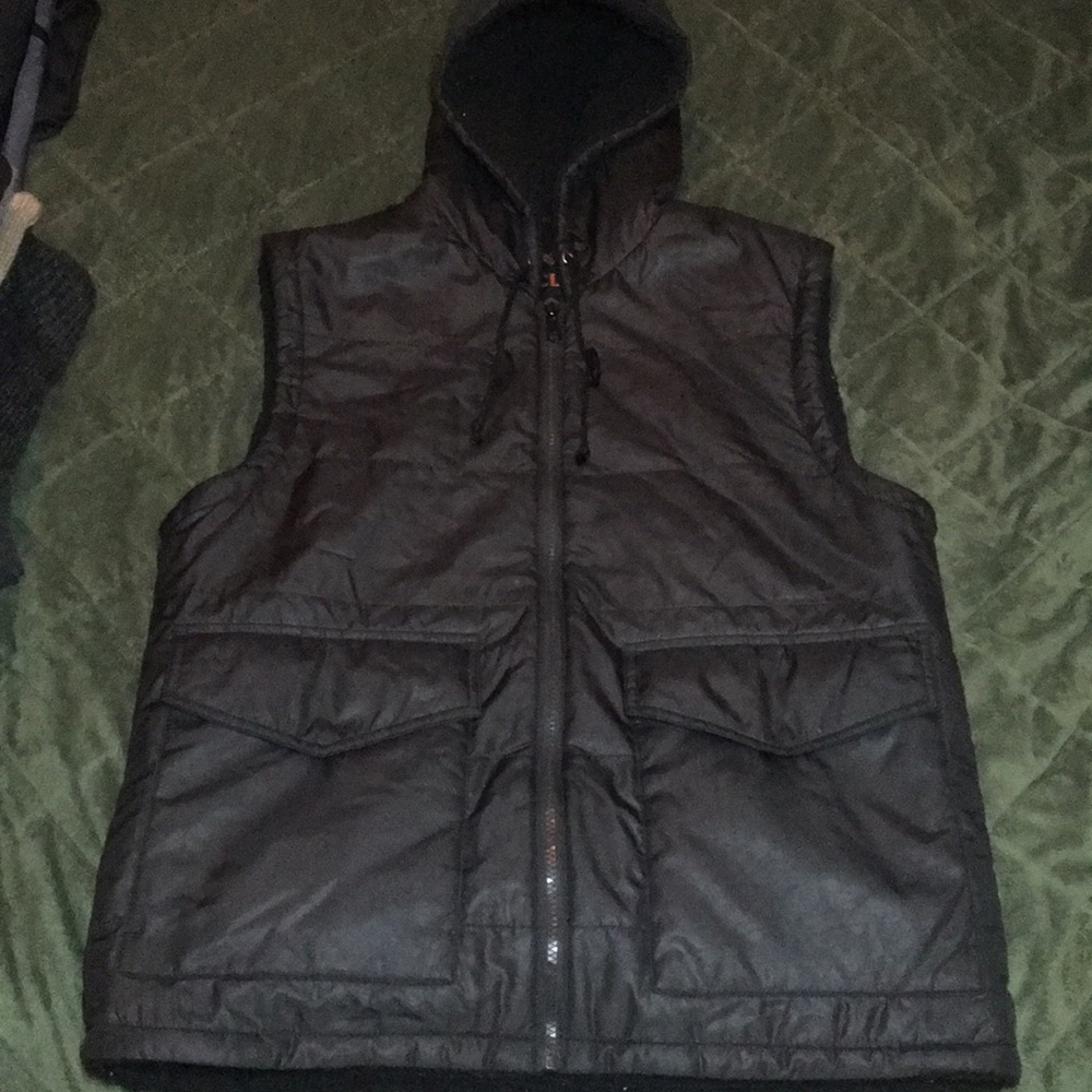 FULL ZIP HOODIE VEST S